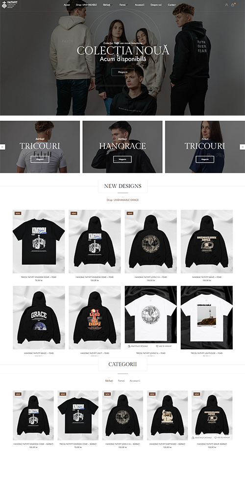 faithfit website preview cross designs